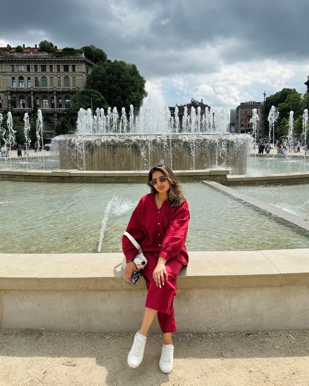 Premium Linen Co-ord Set in Maroon