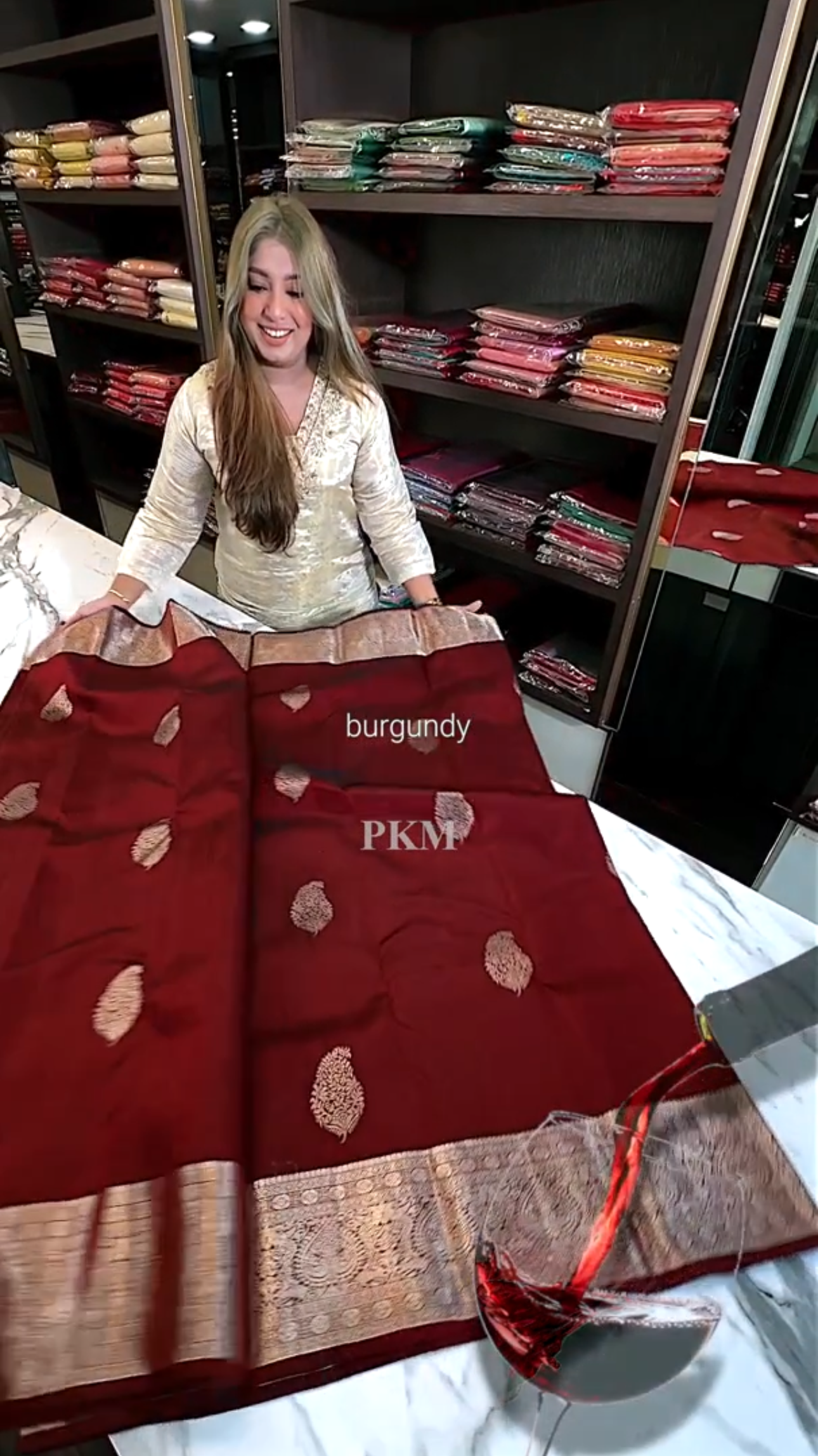 BURGUNDY WINE SAREE
