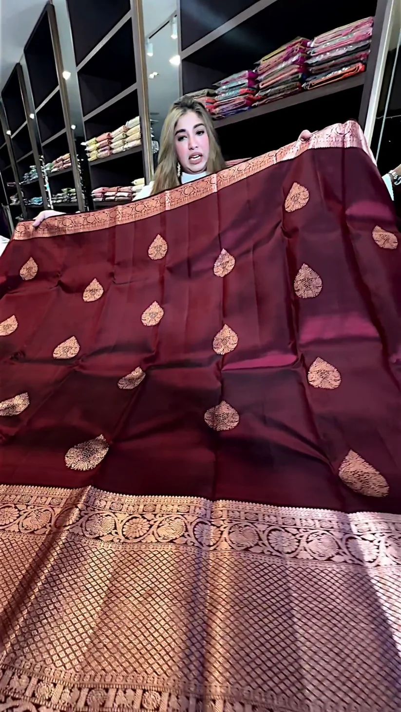 BURGUNDY WINE SAREE