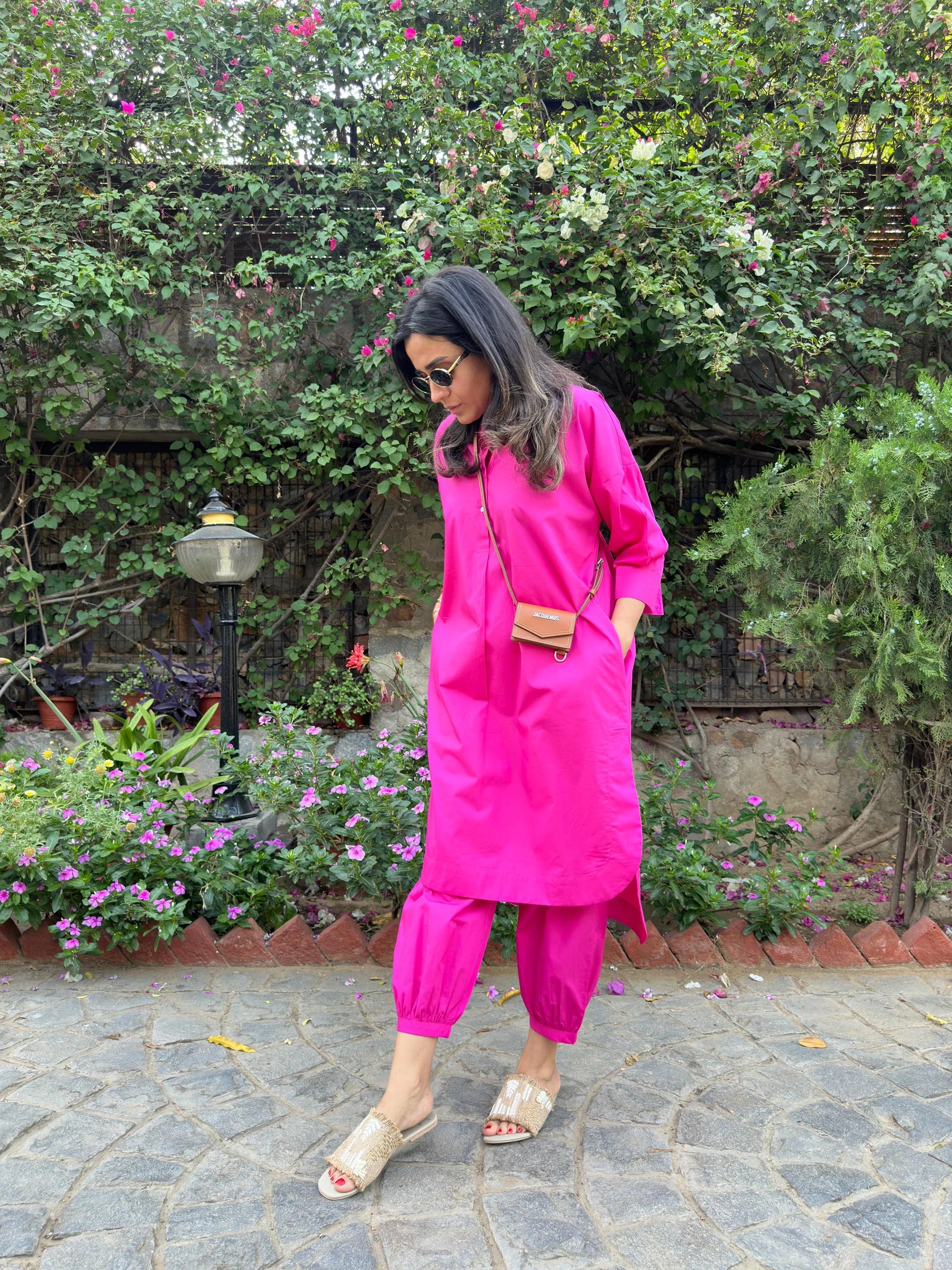 Hot Pink Cotton Coord Set