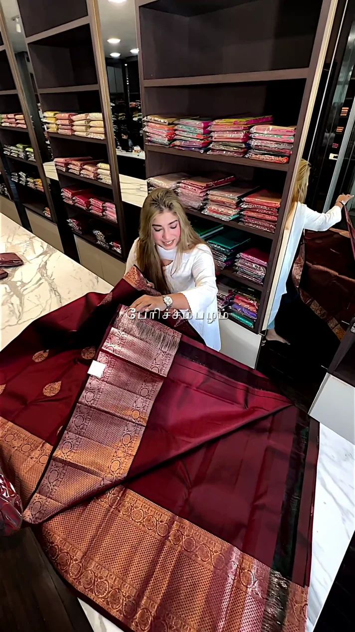 BURGUNDY WINE SAREE