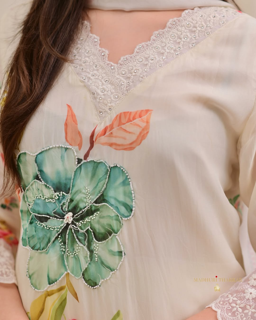 Blush Breeze Floral Kurta Set