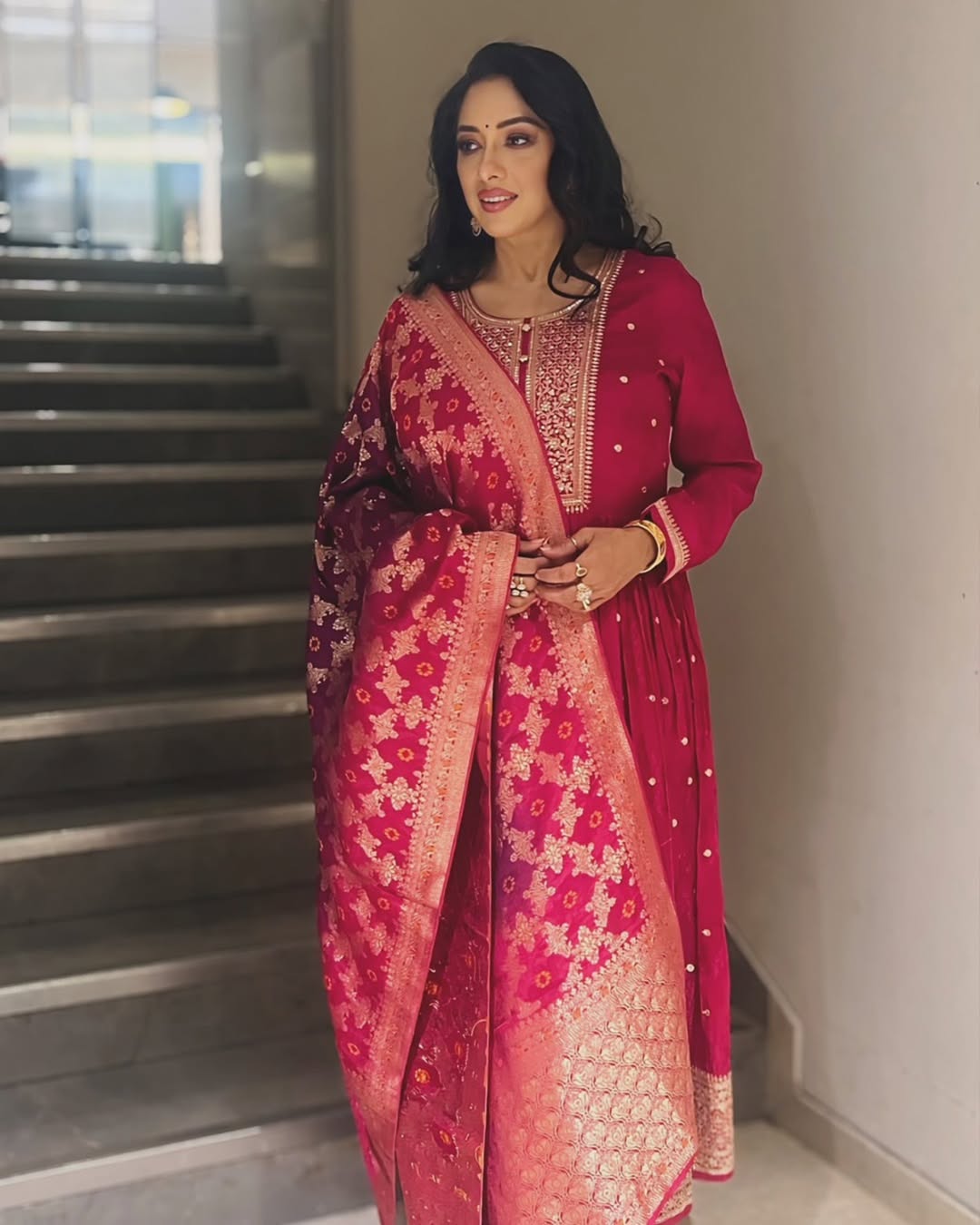 New Printed Kurta Pant Set Blue