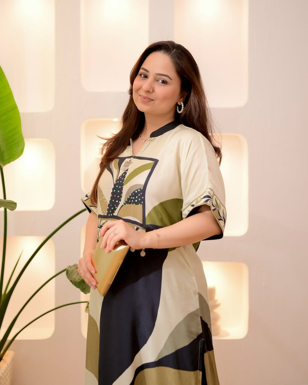 Black Botanic Bloom Handwork Dhoti Co-ord
