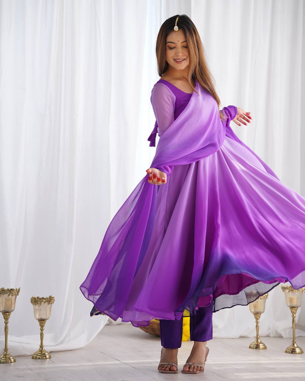Noor-e-Lavender Anarkali