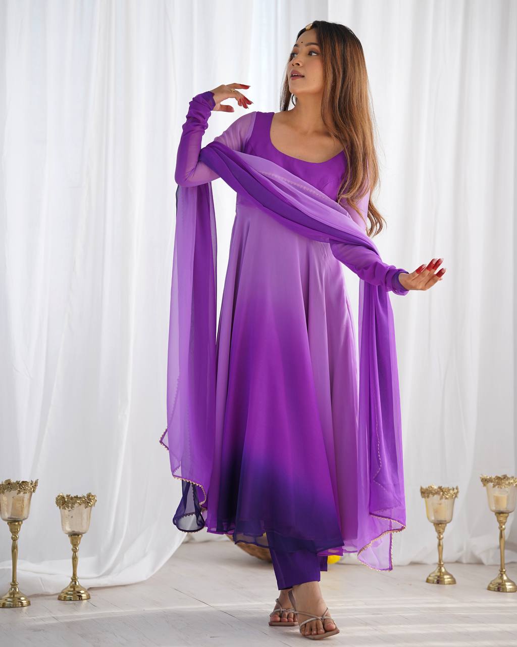Noor-e-Lavender Anarkali