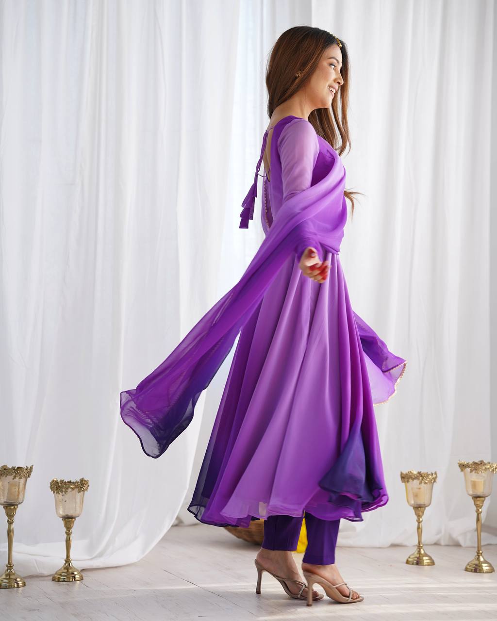 Noor-e-Lavender Anarkali